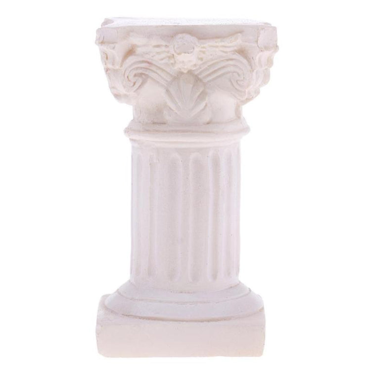 Per il giardino Diorama Yard Scenery Decor Resina Colonna romana Modello pilastro, Roman Column
