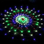 Lampada a ragnatela, ghirlanda di Natale, luci natalizie, fata, festa, giardino, decorazione di nozze