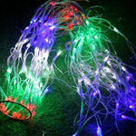 Lampada a ragnatela, ghirlanda di Natale, luci natalizie, fata, festa, giardino, decorazione di nozze