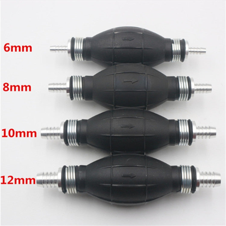 Pompa benzina manuale per moto, barca a motore universale, pompa carburante manuale in gomma sferica, 6mm, 8mm, 10mm, 12mm