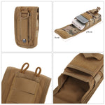 Marsupio multifunzionale con sistema Molle da 2 pezzi Tasche da corsa per esterni per telefono cellulare inferiore a 5,5 pollici, 2 PCS