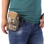 Marsupio multifunzionale con sistema Molle da 2 pezzi Tasche da corsa per esterni per telefono cellulare inferiore a 5,5 pollici, 2 PCS