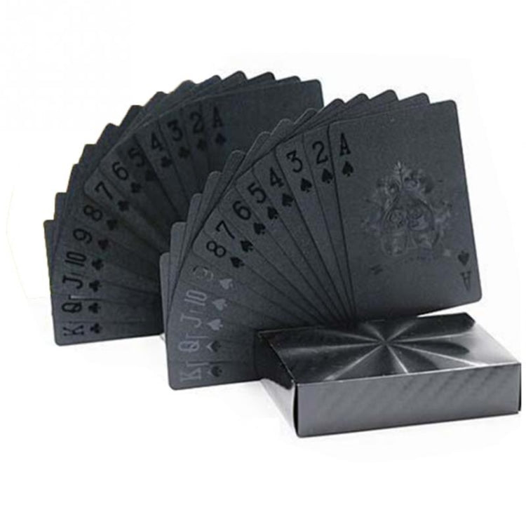 2 carte da gioco impermeabili in plastica da poker creative in lamina d'oro, 2 PCS Gold Foil Poker