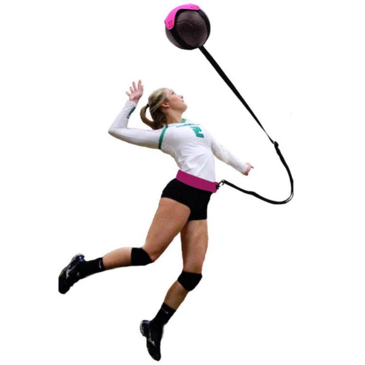 Attrezzatura da allenamento per pallavolo all'aperto Borsa da pallavolo a rimbalzo Cintura da allenamento per pallavolo, Volleyball Training Belt(Black)