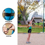Attrezzatura da allenamento per pallavolo all'aperto Borsa da pallavolo a rimbalzo Cintura da allenamento per pallavolo, Volleyball Training Belt(Black)