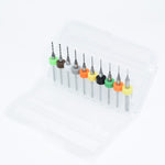 Set 10 punte da trapano PCB in carburo di tungsteno 0.3-1.2mm