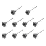 Spazzola metallica da 10 pezzi Spazzola per lucidatura decalcificazione in metallo per rimuovere la spazzola per lucidatura piatta dello strato di ossido, Pen Shape 3×5MM, Pen Shape 3×8MM, Bowl Shape3×15MM, Bowl Shape3×25MM, Flat 3×25MM, Flat 3×38MM