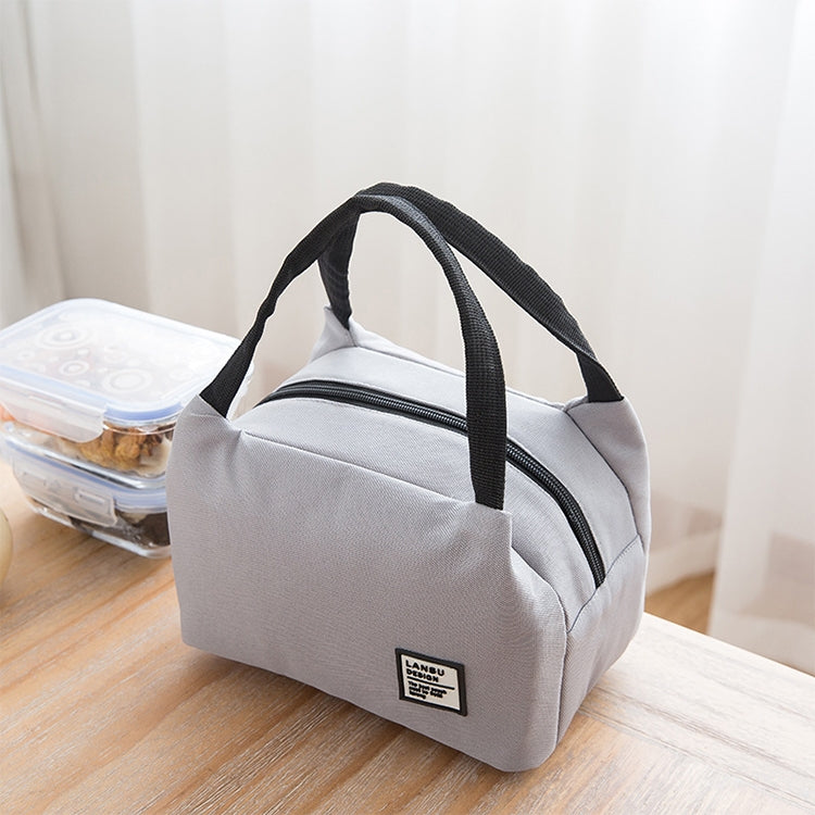 Borsa termica portatile per il pranzo 23x18 cm nera