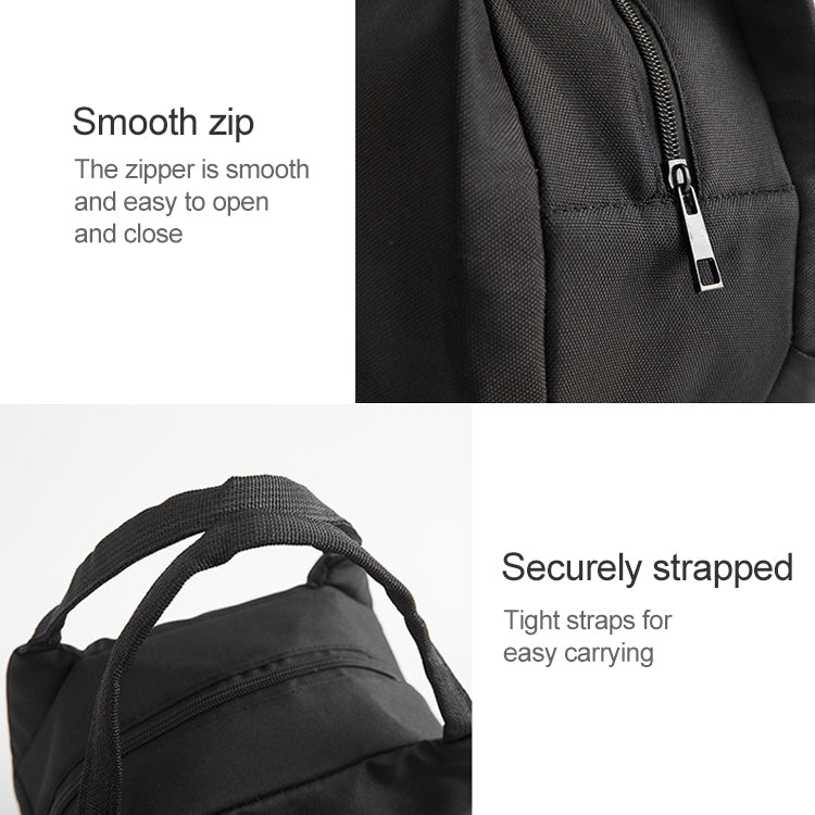 Borsa per il pranzo portatile Borsa per il pranzo termica isolata Borsa termica per il tote Borsa per il pranzo Bento Contenitore per il pranzo Borse per la conservazione degli alimenti scolastici, Black, Bento Storage Bags