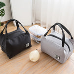 Borsa per il pranzo portatile Borsa per il pranzo termica isolata Borsa termica per il tote Borsa per il pranzo Bento Contenitore per il pranzo Borse per la conservazione degli alimenti scolastici, Black, Bento Storage Bags