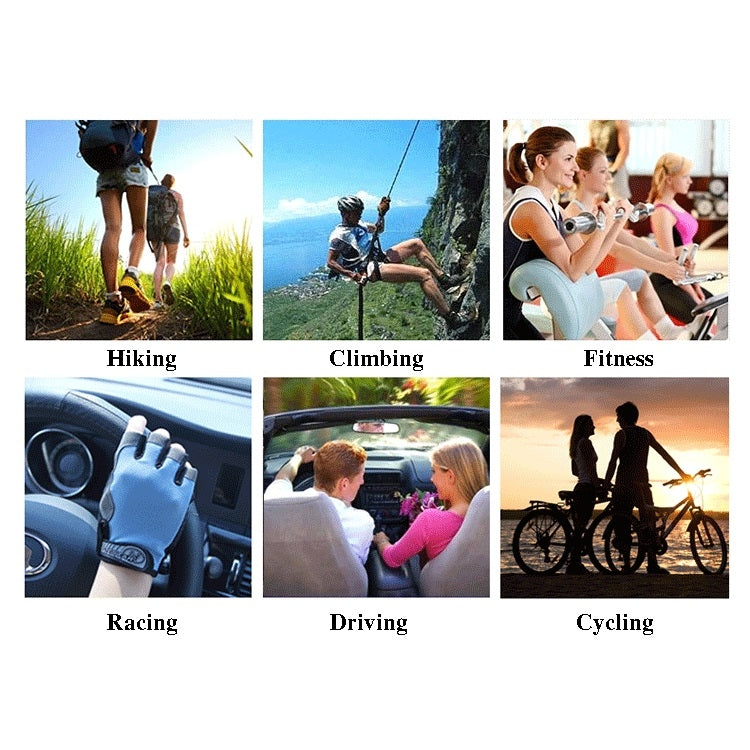 Guanti mezze dita antiscivolo per ciclismo e fitness