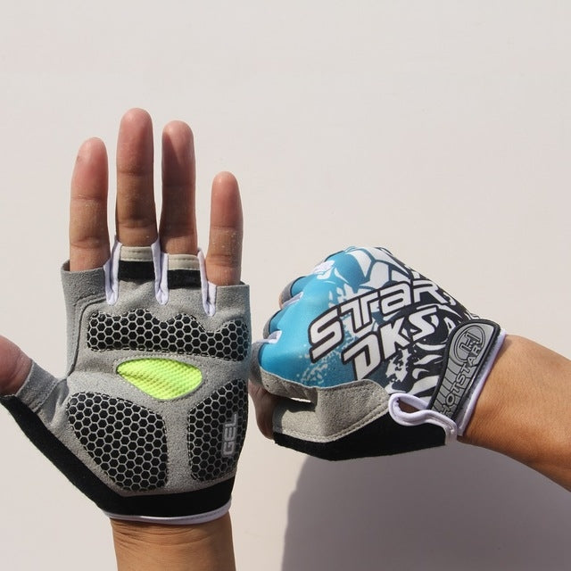 Guanti mezze dita antiscivolo per ciclismo e fitness