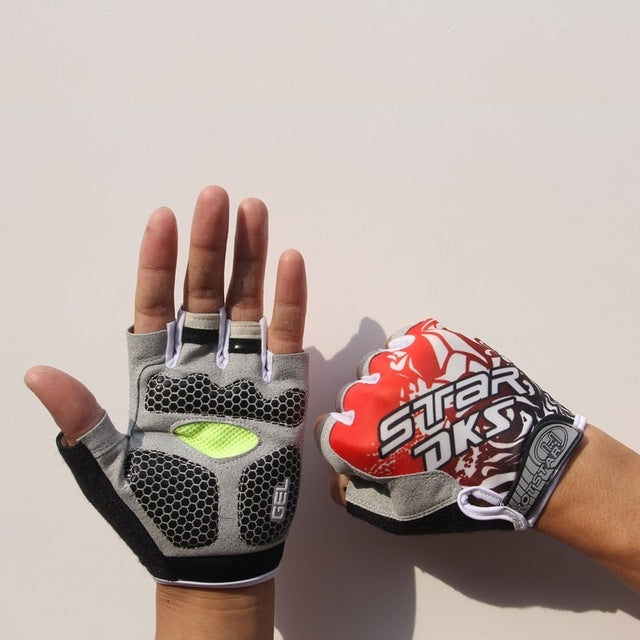 Guanti mezze dita antiscivolo per ciclismo e fitness