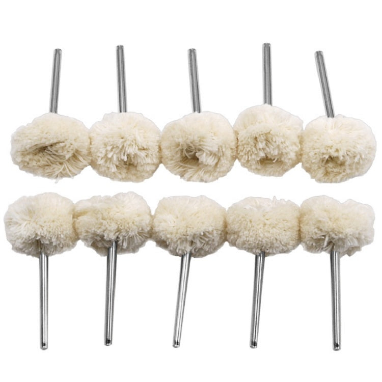 10 pezzi/set testa di lucidatura della lana ruota di lucidatura della lana accessori per smerigliatrice elettrica, Wool Polishing Head