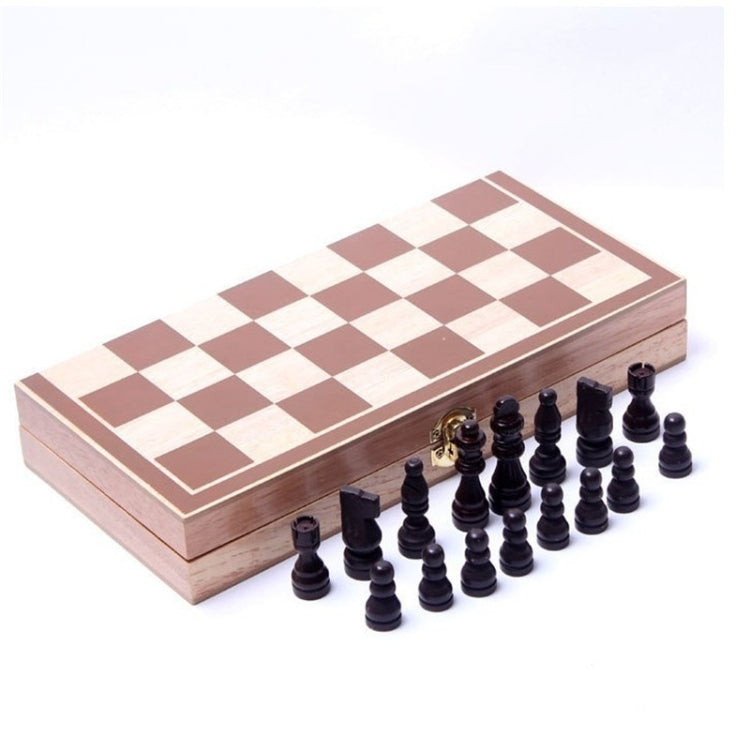 Scacchiera pieghevole in legno con pezzi magnetici 30x15 cm