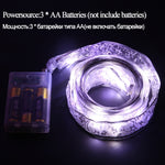 4 m 40 LED alimentato a batteria per le vacanze di Natale, decorazioni per festival, luci notturne a LED