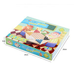 Set da gioco per famiglie con puzzle tradizionale esagonale in legno per bambini, Hexagon Puzzle Checkers
