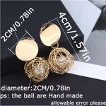 Orecchini geometrici a sfera per donna Orecchini pendenti pendenti Orecchini pendenti