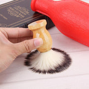 Pennello da barba per capelli con manico in legno Pennello per rasoio per strumento per la pulizia della barba del viso Rasatura del salone Strumento per capelli di tasso