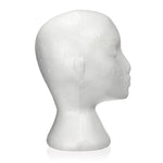 Testa di manichino femminile Espositore in schiuma per berretto, cuffie, accessori per capelli e parrucche Manichino donna in schiuma