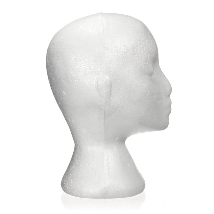 Testa di manichino femminile Espositore in schiuma per berretto, cuffie, accessori per capelli e parrucche Manichino donna in schiuma