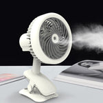 Ventola USB con clip e spray per ufficio desktop