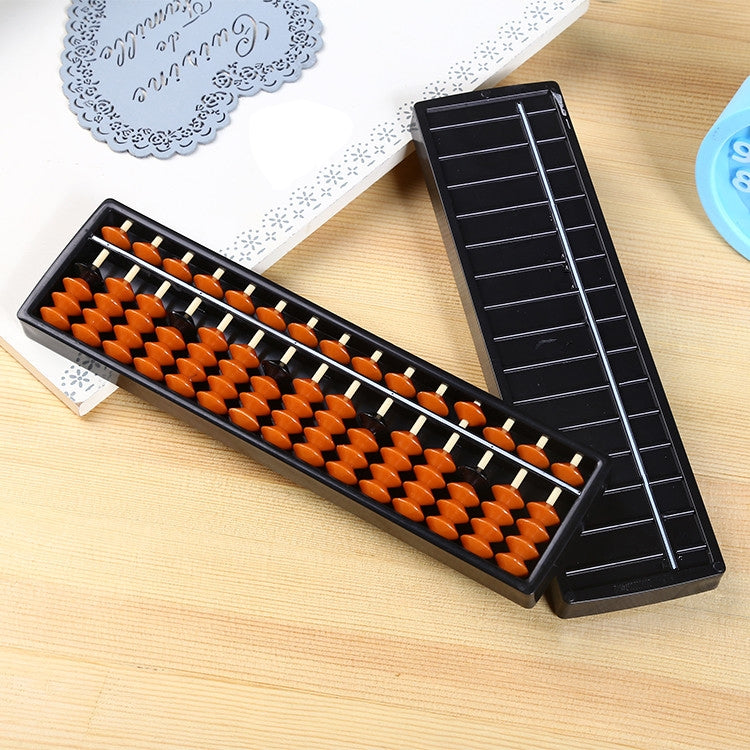 Abaco in plastica 15 cifre Strumento aritmetico Matematica Impara gli aiuti Calcolando i giocattoli Regali per i bambini, 15 Digits Arithmetic Tool Math Abacus