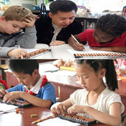 Abaco in plastica 15 cifre Strumento aritmetico Matematica Impara gli aiuti Calcolando i giocattoli Regali per i bambini, 15 Digits Arithmetic Tool Math Abacus