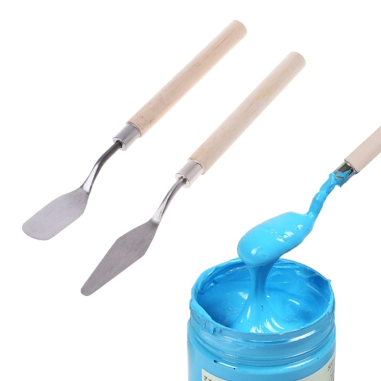 Raschietto spatola in acciaio inox per pittura 2 pezzi