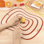 6 pezzi taglieri da cucina taglieri flessibili in PP trasparente, S(20x14.8cm), M(30.5x23.5cm), L(42x31.5cm)