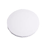 Pannello rotondo in tela bianca con cornice in legno 20-40cm