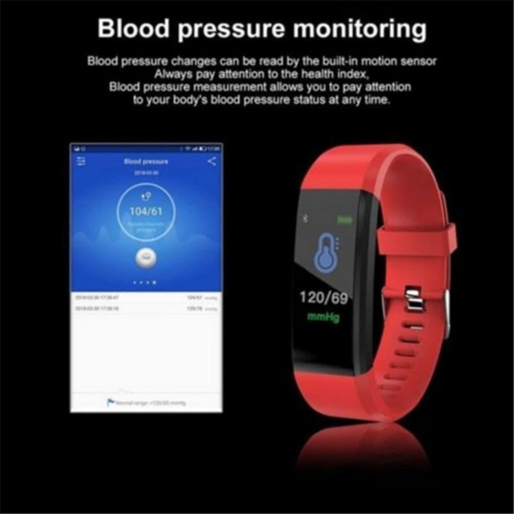 Bracciale fitness tracker sportivo con contapassi per orologio intelligente con schermo OLED ID115 da 0,96 pollici, ID115 Black, ID115 Red, ID115 Green, ID115 Purple, ID115 Blue