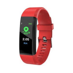 Bracciale fitness tracker sportivo con contapassi per orologio intelligente con schermo OLED ID115 da 0,96 pollici, ID115 Black, ID115 Red, ID115 Green, ID115 Purple, ID115 Blue