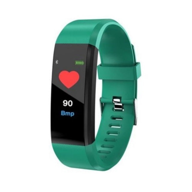 Bracciale fitness tracker sportivo con contapassi per orologio intelligente con schermo OLED ID115 da 0,96 pollici, ID115 Black, ID115 Red, ID115 Green, ID115 Purple, ID115 Blue