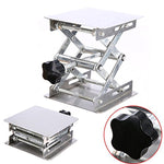Piattaforma elevatrice manuale in acciaio inossidabile da laboratorio 100x100mm Piccola piattaforma elevatrice, Laboratory Lifting Platform