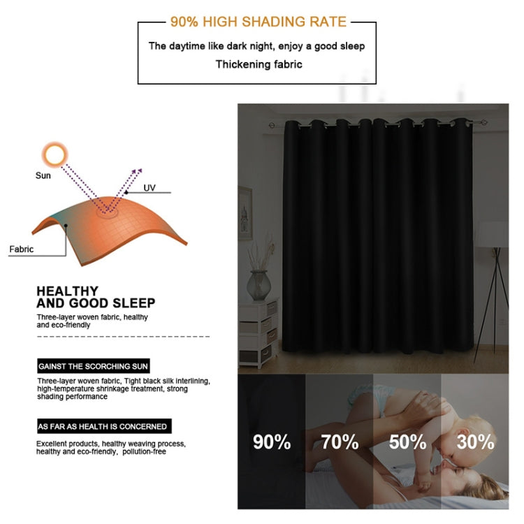 Tenda solida isolante in tessuto per tende ombreggianti ad alta precisione da 4 pezzi, 52x84（132x213）, 52x95 Inch（132x240CM）
