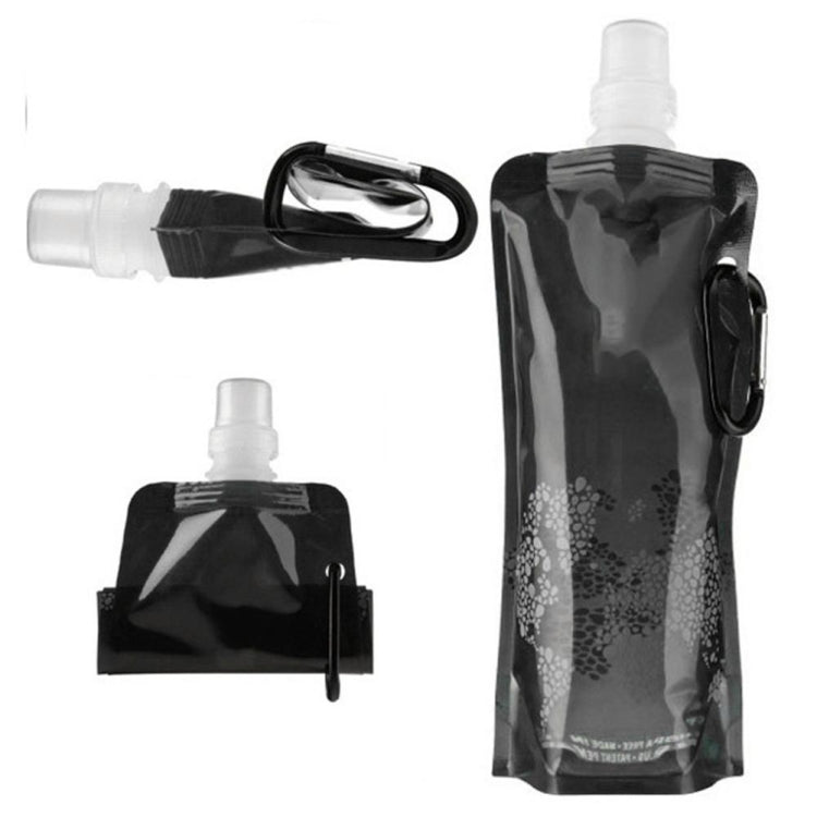 Borsa per acqua in silicone pieghevole ultraleggera portatile da 0,5 litri Forniture per sport all'aria aperta Borsa impermeabile per boccetta morbida da campeggio per escursionismo