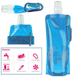 Borsa per acqua in silicone pieghevole ultraleggera portatile da 0,5 litri Forniture per sport all'aria aperta Borsa impermeabile per boccetta morbida da campeggio per escursionismo