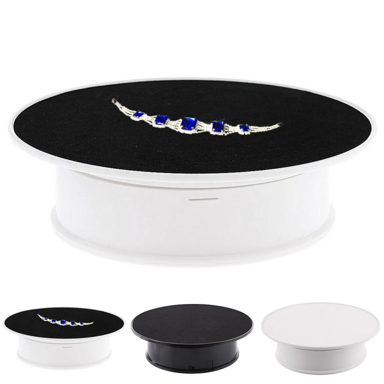 Espositore per giradischi rotante elettrico da 360 gradi da 20 cm per fotografia, carico massimo, puntelli per riprese video da 1,5 kg, giradischi, 20cm/Powered by Battery(W+B), 20cm/Powered by Battery(B), 20cm/Powered by Battery(W)