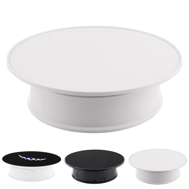 Espositore per giradischi rotante elettrico da 360 gradi da 20 cm per fotografia, carico massimo, puntelli per riprese video da 1,5 kg, giradischi, 20cm/Powered by Battery(W+B), 20cm/Powered by Battery(B), 20cm/Powered by Battery(W)