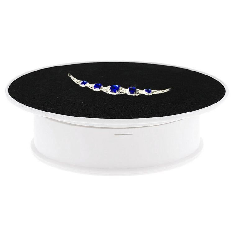 Giradischi elettrico girevole da 30 cm a 360 gradi espositore puntelli per riprese video giradischi per fotografia, carico 4 kg, spina americana (bianco + nero), 30cm (W+B), 30cm (B)