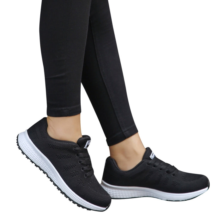 Scarpe da ginnastica piatte traspiranti in mesh Scarpe da corsa Scarpe casual da donna, 35, 36, 37, 38, 39, 40