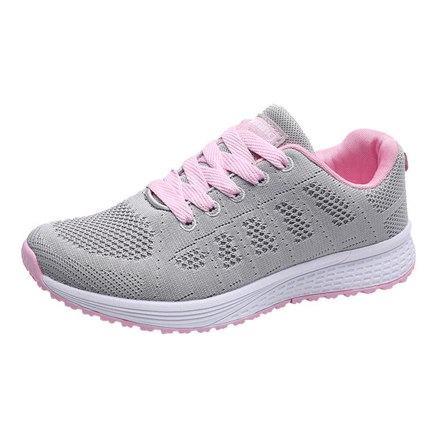 Scarpe da ginnastica piatte traspiranti in mesh Scarpe da corsa Scarpe casual da donna, 35, 36, 37, 38, 39, 40