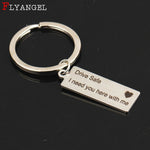 Portachiavi alla moda, regali incisi, guida sicura, ho bisogno di te qui con me, portachiavi per coppie, fidanzati, fidanzate, gioielli, Fashion Keyring