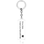 Portachiavi alla moda, regali incisi, guida sicura, ho bisogno di te qui con me, portachiavi per coppie, fidanzati, fidanzate, gioielli, Fashion Keyring