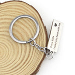 Portachiavi alla moda, regali incisi, guida sicura, ho bisogno di te qui con me, portachiavi per coppie, fidanzati, fidanzate, gioielli, Fashion Keyring