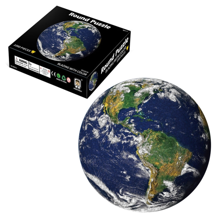 Puzzle 3D rotondo Giocattolo puzzle aereo di cartone animato 1000 pezzi