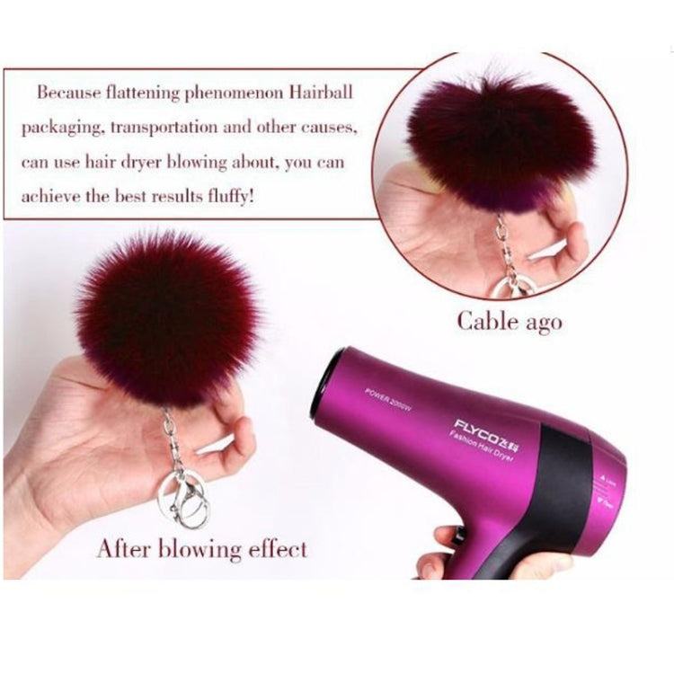 Portachiavi semplice Palla di pelo Pom Pom Portachiavi Pom Pom Portachiavi di animali in pelliccia di coniglio artificiale per portachiavi per borsa da auto da donna