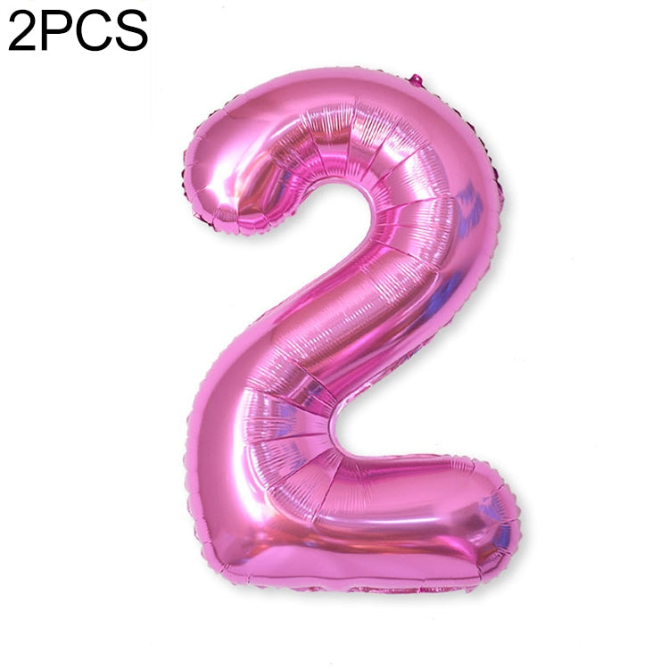 2 palloncini con numeri in foglio di alluminio da 40 pollici, compleanno, matrimonio, festa di fidanzamento, decorazioni per bambini
