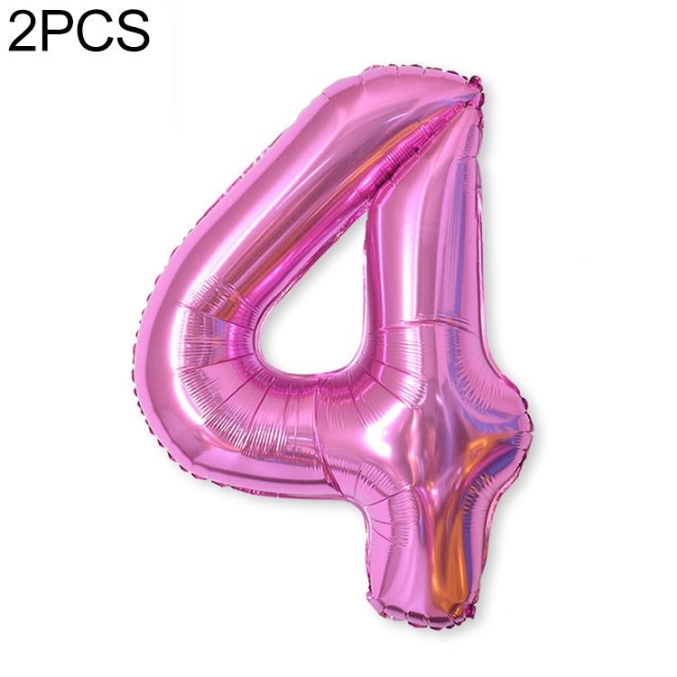 2 palloncini con numeri in foglio di alluminio da 40 pollici, compleanno, matrimonio, festa di fidanzamento, decorazioni per bambini